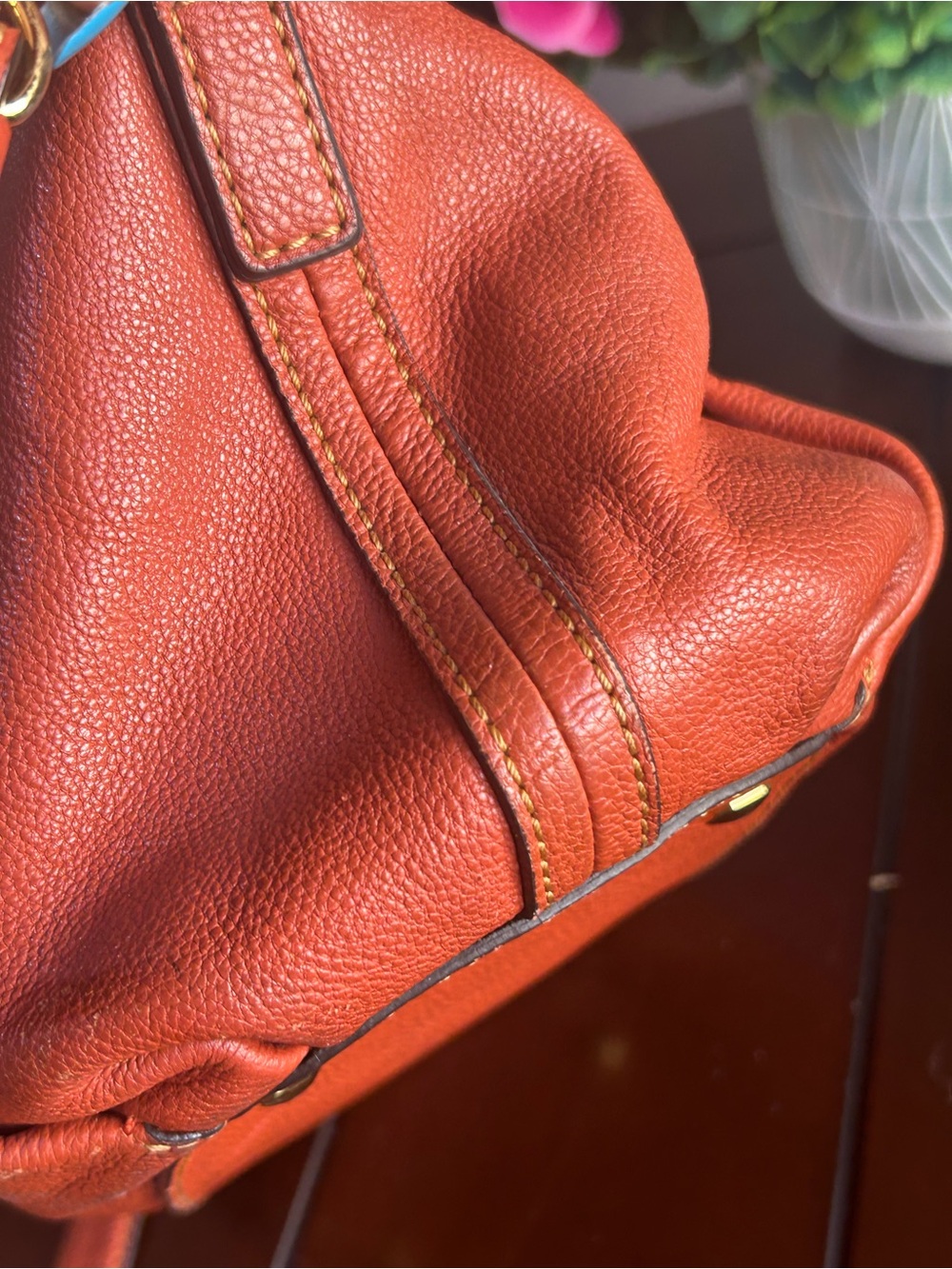 MCM Orange shoulder/ crossbody leather - Picture 13 of 14